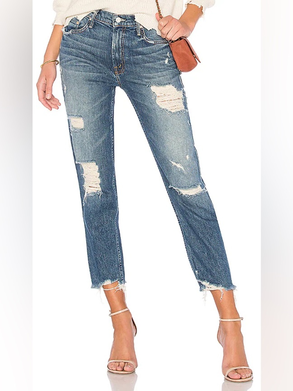 Mother Superior Sinner Distressed Jeans Ice Cream You Scream, Size 27